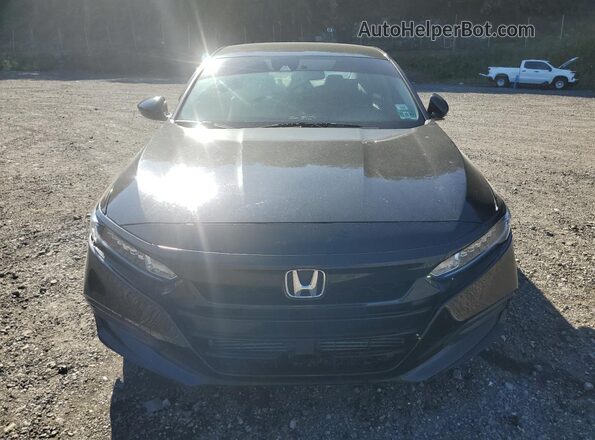 1HGCV1F18JA141769 2018 HONDA ACCORD Black Widok z przodu