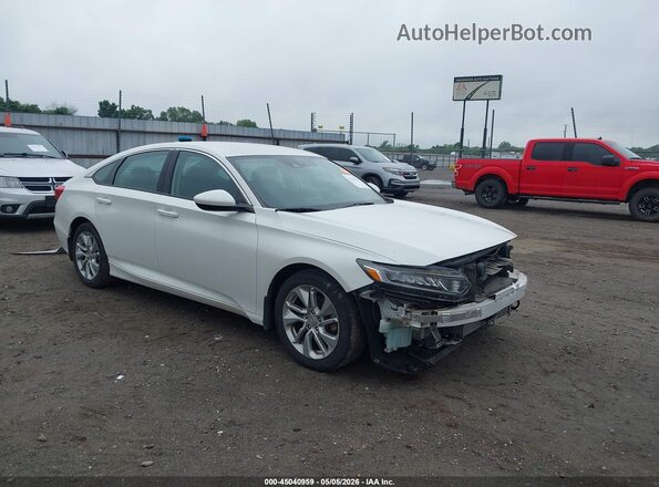 1HGCV1F18JA213604 2018 HONDA ACCORD Белый Передняя правая четверть