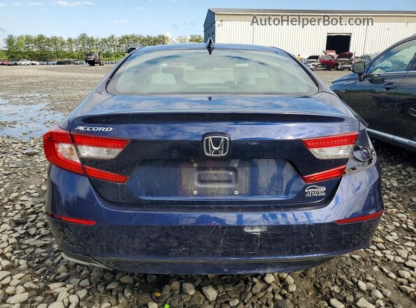 1HGCV1F18KA050518 2019 HONDA ACCORD Синий Вид сзади