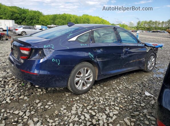 1HGCV1F18KA050518 2019 HONDA ACCORD Синий Задняя правая четверть