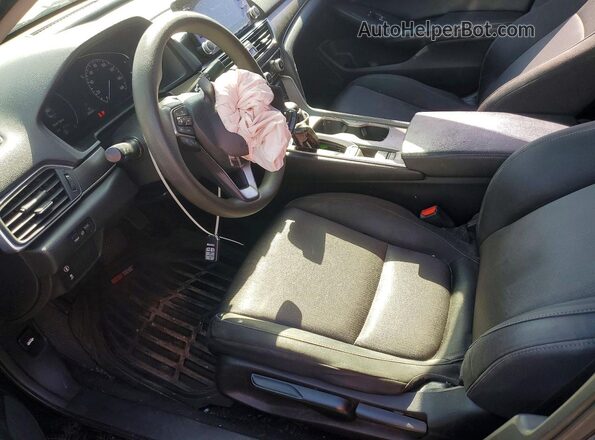 1HGCV1F18KA102195 2019 HONDA ACCORD Black წინა სალონის ხედი