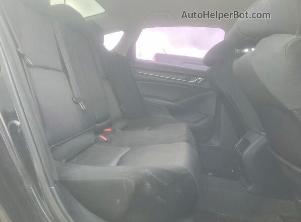 1HGCV1F18KA102195 2019 HONDA ACCORD Black უკანა სავარძლების ხედი