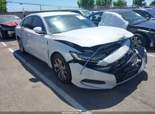 1HGCV1F18LA027354 2020 HONDA ACCORD Белый Передняя правая четверть