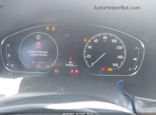 1HGCV1F18LA027354 2020 HONDA ACCORD Белый Вид задних сидений