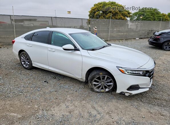 1HGCV1F18MA010345 2021 HONDA ACCORD White Передня права чверть