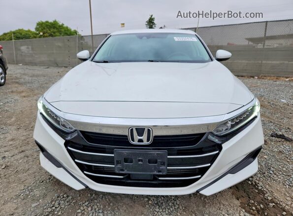 1HGCV1F18MA010345 2021 HONDA ACCORD White Вид спереду