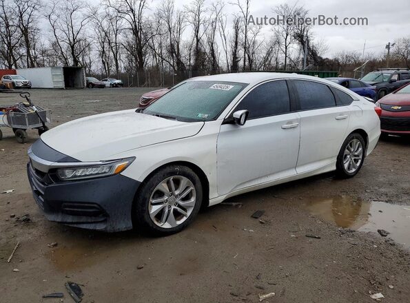 1HGCV1F19JA231836 2018 HONDA ACCORD Белый Передняя левая четверть