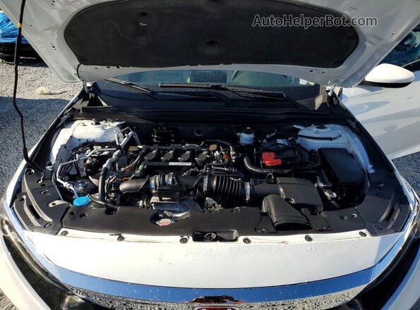 1HGCV1F19KA143032 2019 HONDA ACCORD White უკანა სალონის ხედი