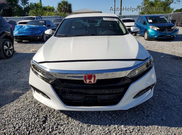 1HGCV1F19KA143032 2019 HONDA ACCORD White წინა ხედი