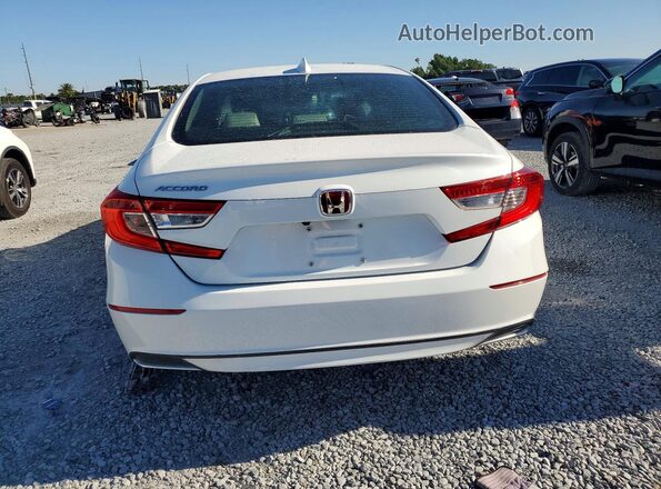 1HGCV1F19KA143032 2019 HONDA ACCORD White უკანა ხედი