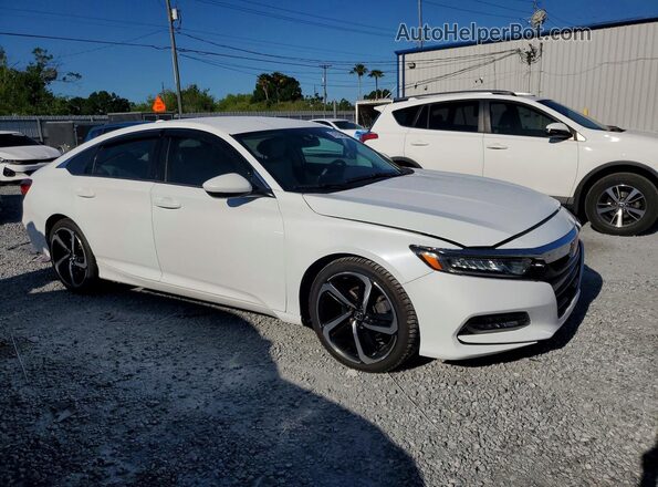 1HGCV1F19KA143032 2019 HONDA ACCORD White წინა მარჯვენა