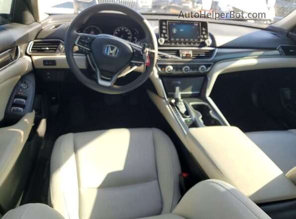 1HGCV1F19KA143032 2019 HONDA ACCORD White წინა პანელის ხედი