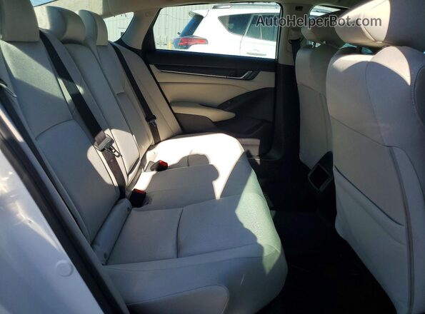 1HGCV1F19KA143032 2019 HONDA ACCORD White უკანა სავარძლების ხედი