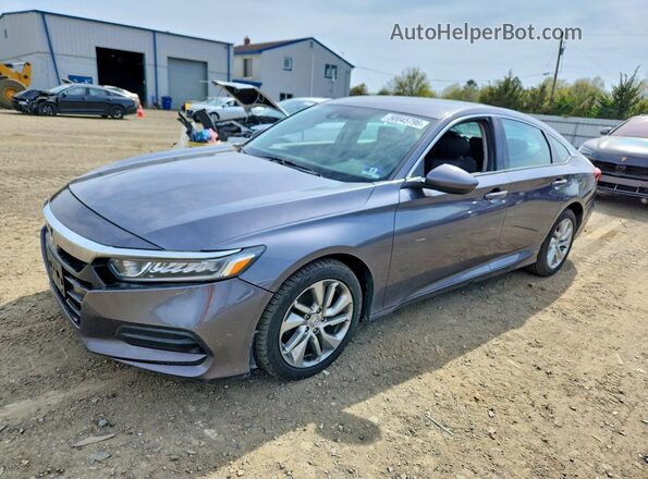 1HGCV1F19KA154063 2019 HONDA ACCORD Gray Առջևի ձախ երեք քառորդ տեսարան