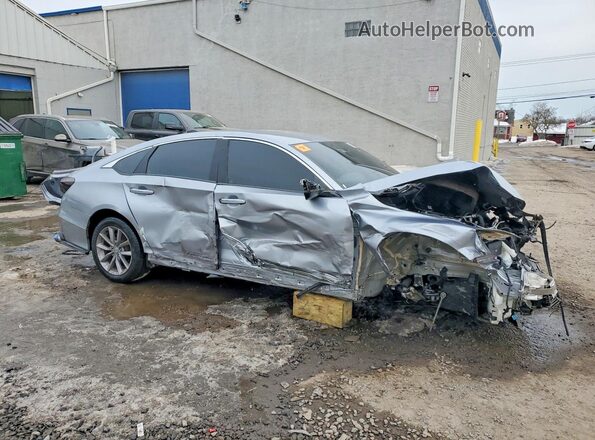 1HGCV1F19MA068433 2021 HONDA ACCORD Серебряный Передняя правая четверть