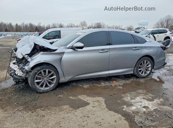 1HGCV1F19MA068433 2021 HONDA ACCORD Серебряный Передняя левая четверть