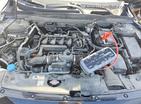 1HGCV1F23MA801052 2021 HONDA ACCORD Black Widok wnętrza z tyłu