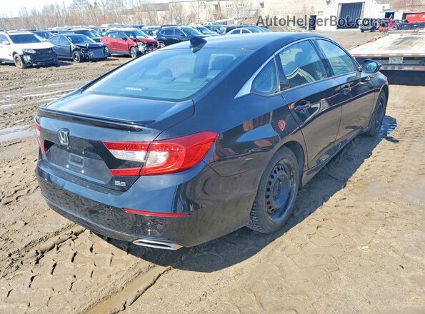 1HGCV1F23MA801052 2021 HONDA ACCORD Black Tył prawy