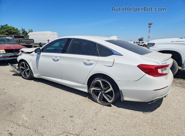 1HGCV1F30KA082283 2019 HONDA ACCORD White Задня ліва чверть