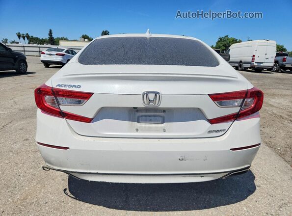 1HGCV1F30KA082283 2019 HONDA ACCORD White Вид ззаду