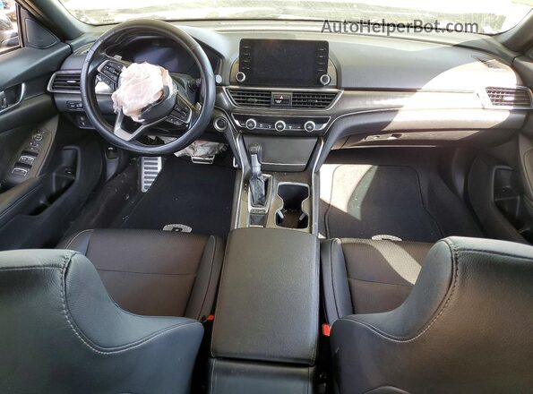 1HGCV1F30KA164241 2019 HONDA ACCORD Черный Вид панели приборов