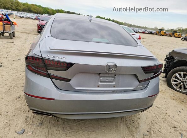1HGCV1F30KA168077 2019 HONDA ACCORD Серебряный Вид сзади