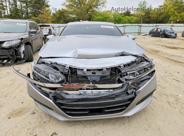 1HGCV1F30KA168077 2019 HONDA ACCORD Серебряный Вид спереди