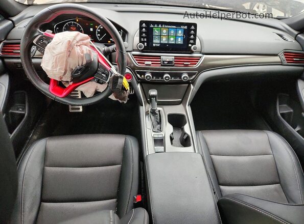 1HGCV1F30KA168077 2019 HONDA ACCORD Серебряный Вид панели приборов
