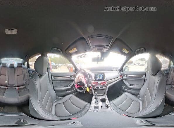 1HGCV1F30KA168077 2019 HONDA ACCORD Серебряный Панорамный вид салона 360°