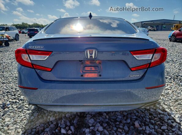 1HGCV1F30MA028128 2021 HONDA ACCORD Синий Вид сзади