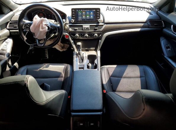 1HGCV1F30MA123935 2021 HONDA ACCORD Синий Вид панели приборов