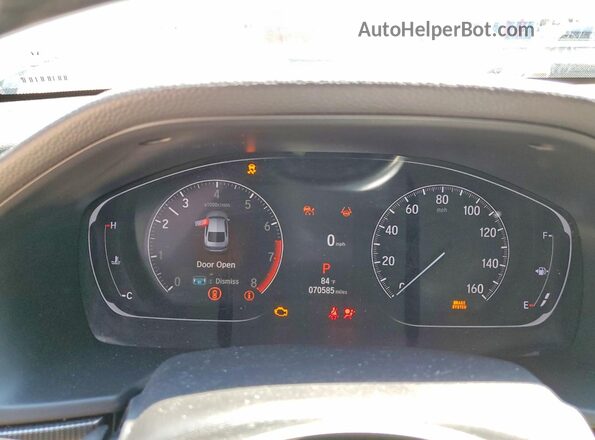 1HGCV1F30MA123935 2021 HONDA ACCORD Синий Вид щитка приборов