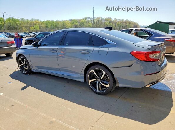 1HGCV1F30MA123935 2021 HONDA ACCORD Синий Задняя левая четверть