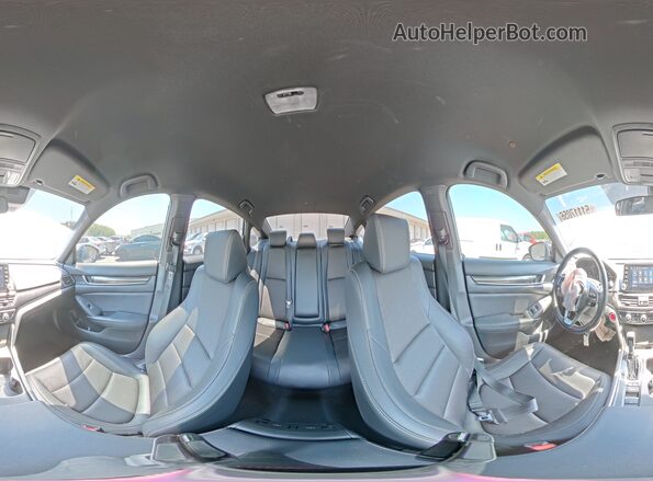 1HGCV1F30MA123935 2021 HONDA ACCORD Синий Панорамный вид салона 360°