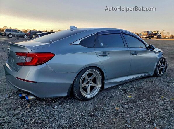 1HGCV1F31JA243397 2018 HONDA ACCORD Silver Tył prawy