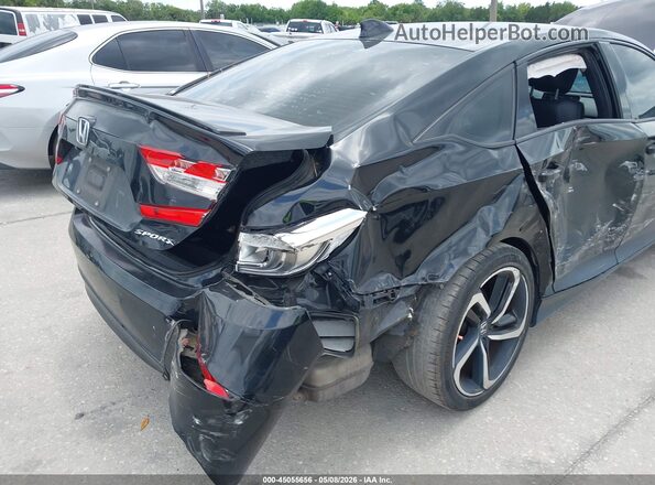 1HGCV1F31KA150171 2019 HONDA ACCORD Черный Вид спереди