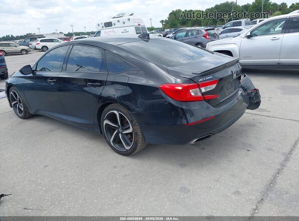 1HGCV1F31KA150171 2019 HONDA ACCORD Черный Задняя левая четверть