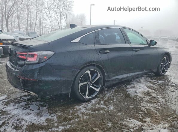 1HGCV1F31LA144730 2020 HONDA ACCORD Черный Задняя правая четверть