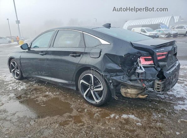 1HGCV1F31LA144730 2020 HONDA ACCORD Черный Задняя левая четверть