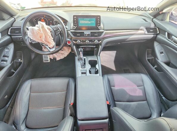 1HGCV1F31MA082585 2021 HONDA ACCORD Gray Առջևի վահանակի տեսք