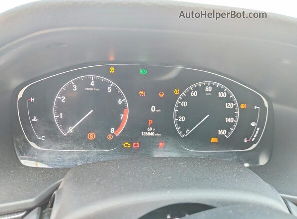 1HGCV1F31MA082585 2021 HONDA ACCORD Gray Սարքավորումների վահանակի տեսք