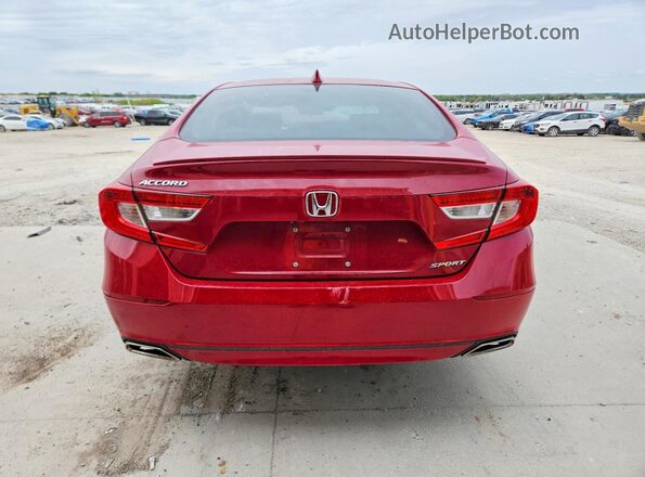 1HGCV1F32KA085055 2019 HONDA ACCORD Красный Вид сзади