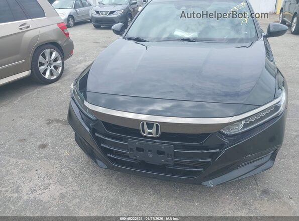 1HGCV1F32KA122251 2019 HONDA ACCORD Black Вид спереду