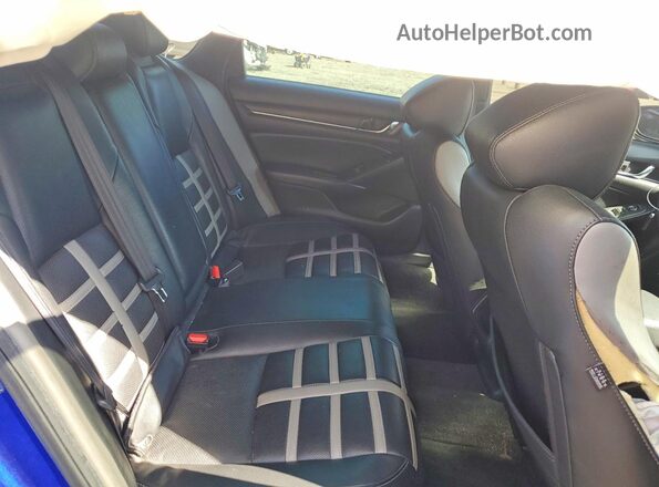 1HGCV1F32KA139499 2019 HONDA ACCORD Синий Вид задних сидений