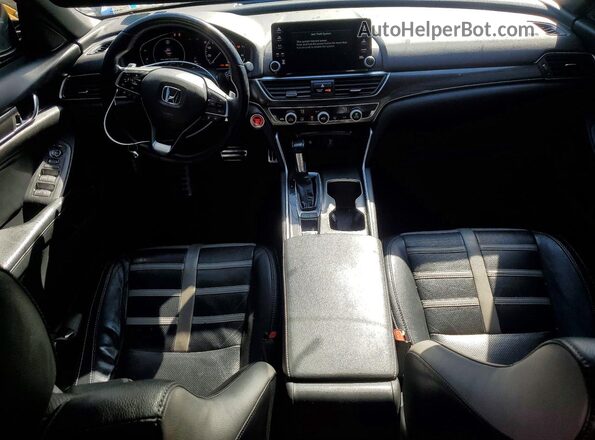 1HGCV1F32KA139499 2019 HONDA ACCORD Синий Вид панели приборов