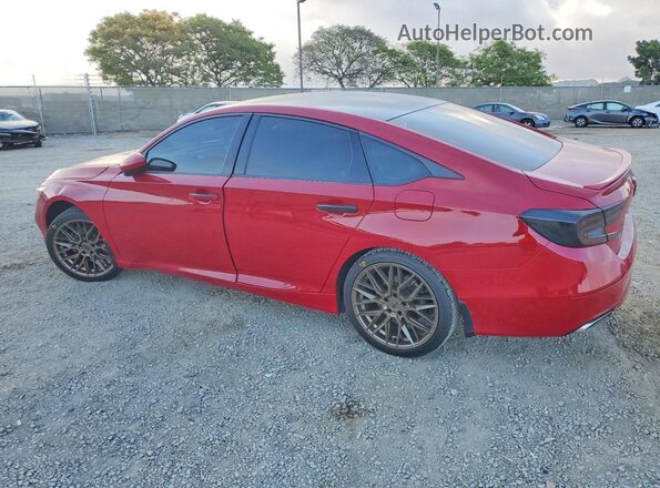1HGCV1F32LA022314 2020 HONDA ACCORD Красный Задняя левая четверть