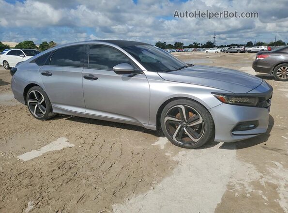 1HGCV1F32LA151685 2020 HONDA ACCORD Silver Delantero derecho