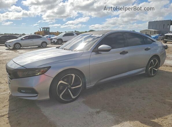1HGCV1F32LA151685 2020 HONDA ACCORD Silver Vista tres cuartos delantera izquierda