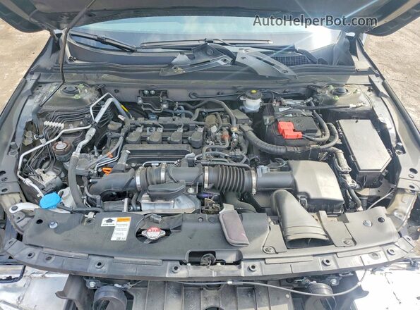1HGCV1F32MA049269 2021 HONDA ACCORD Черный Вид задней части салона