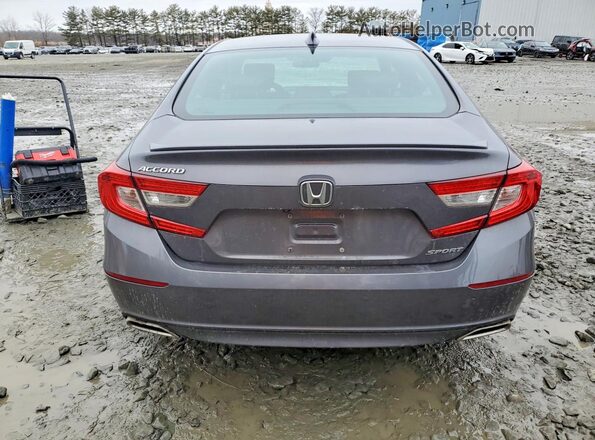 1HGCV1F33JA206299 2018 HONDA ACCORD Серый Вид сзади
